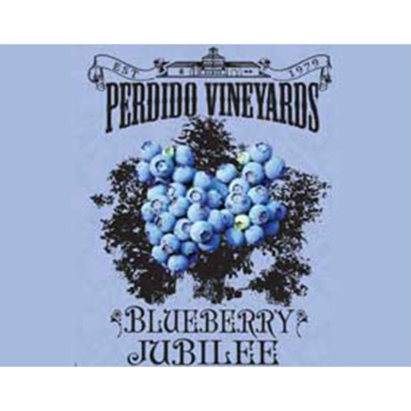 Perdido Vineyards Blueberry Jubilee Wine Label