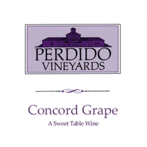 Perdido Vineyards Concord Grape Wine Label