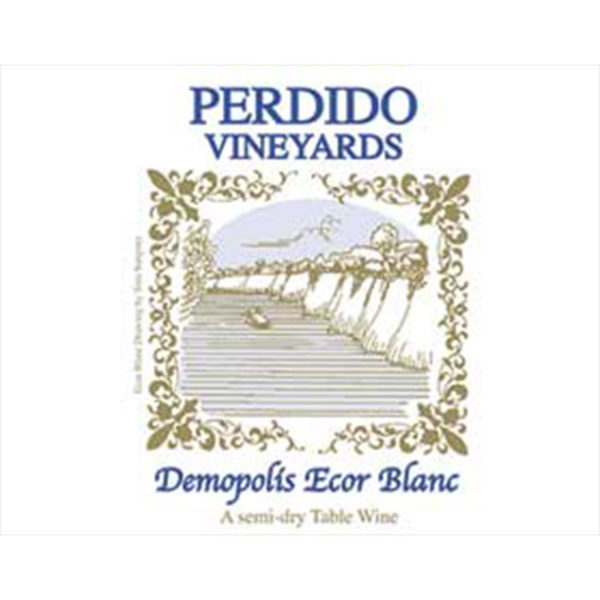 Perdido Vineyards Demopolis Ecor Blanc Wine Label