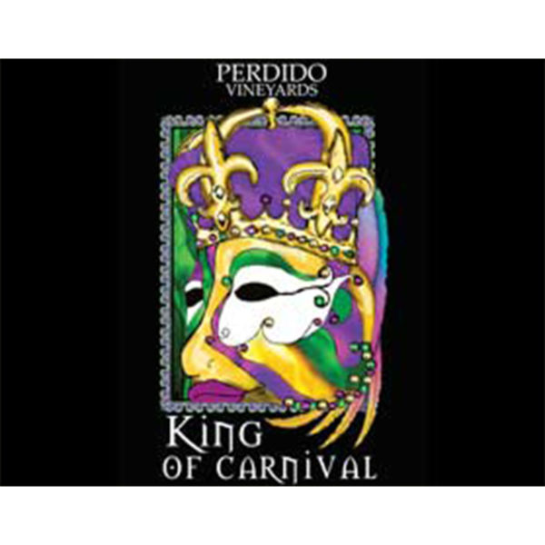 Perdido Vineyards King of Carnival Wine Label