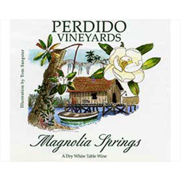 Perdido Vineyards Magnolia Springs Wine Label
