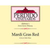 Perdido Vineyards Mardi Gras Red Wine Label
