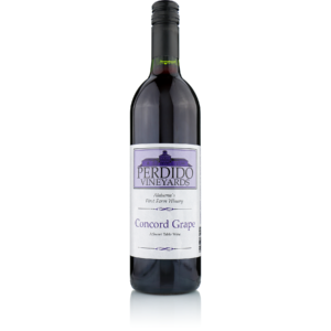 Perdido Vineyards Concord Grape Wine